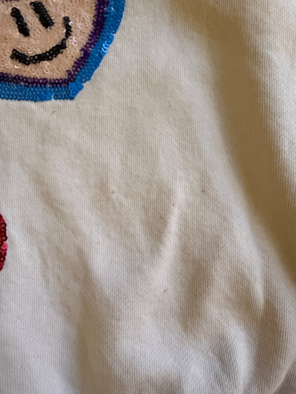 Molo Cream Ribbed-Neck Sweatshirt - Picture 3 of 7